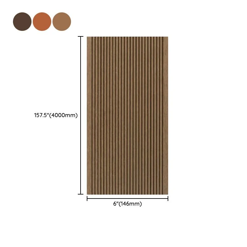 El Decking de madera al aire libre teja el tablero de suelo impermeable del modelo rayado Clearhalo