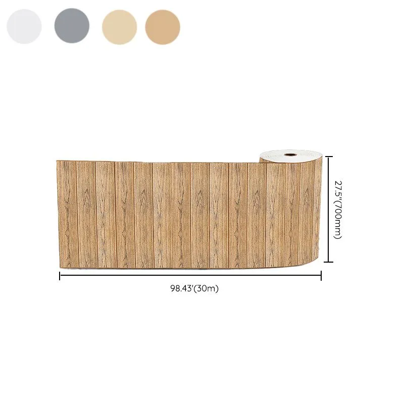 Diseño moderno del grano de madera del techo de la pared 3D de los paneles contra salpicaduras de la lata Blanco Clearhalo