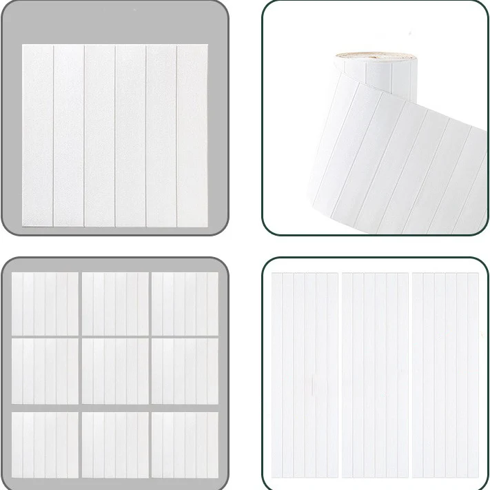 Diseño moderno de grano de madera para techo de pared con impresión 3D de paneles contra salpicaduras de estaño Marfil Cle...