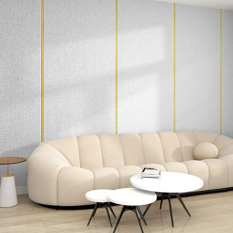 El interior moderno de la pared de paneles de lino resistente al desgaste espesa el tablón Verde Clearhalo