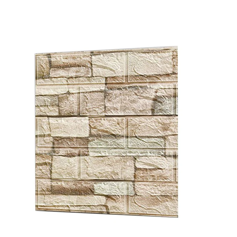 Juego de 2 paneles de pared para baño y sala de estar, ladrillo 3D, tablón de pared de granja Blanco Clearhalo