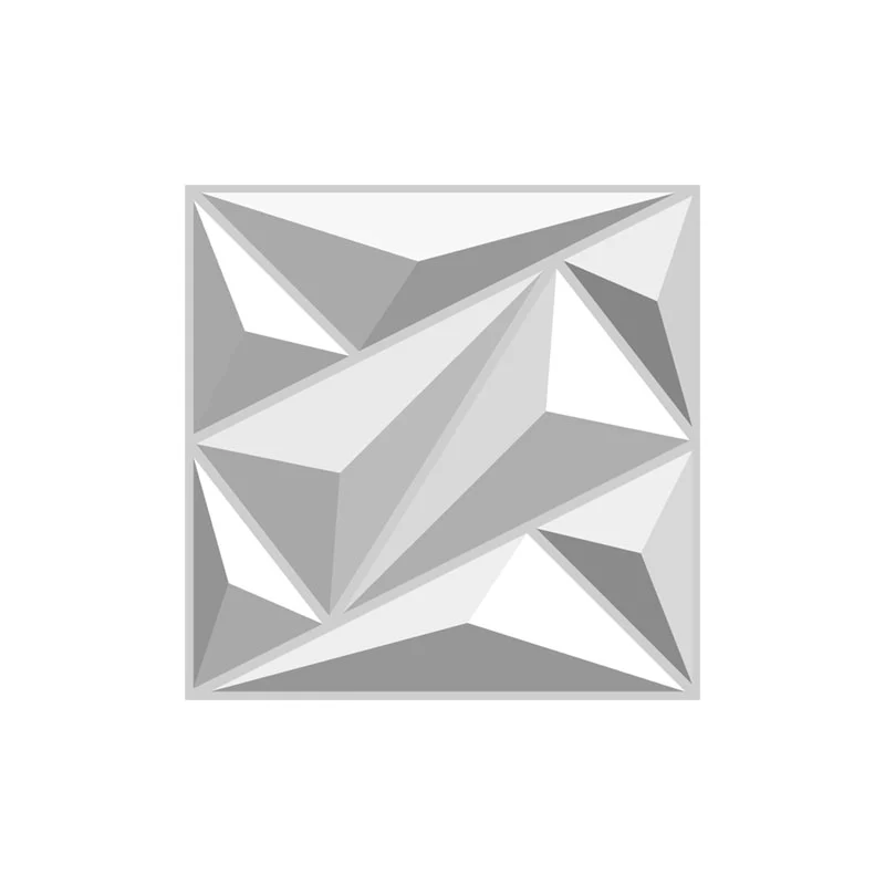 Juego de 40 paneles de pared para salón, baño, impresión 3D, estilo moderno, color blanco Clearhalo