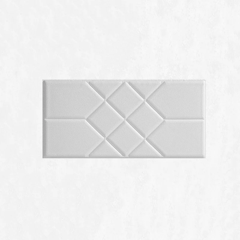 Juego de 2 tablones de sala de estar 3D para interiores de pared lisa con paneles de PVC modernos Azul Clearhalo