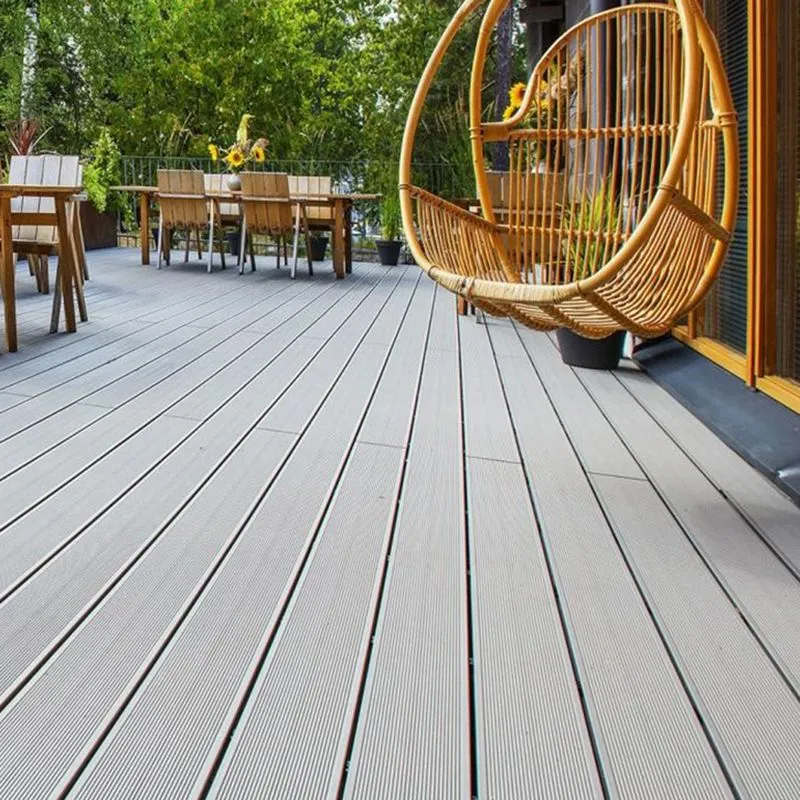 Kit de tejas para terraza de patio al aire libre, tablón de cubierta en relieve compuesto clavado Clearhalo