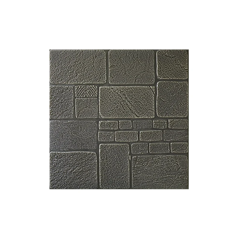 Los ladrillos 3D de los paneles de pared modernos pelan y pegan los paneles de pared impermeables Gris Clearhalo