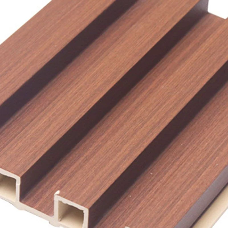 Los paneles de pared de madera modernos pegan el panel de pared impermeable de la sala de estar Marron Clearhalo