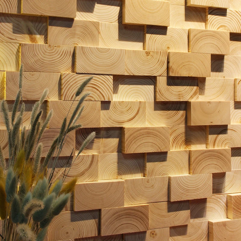 Luz de techo de pared, pegamento de madera, mosaico, techo de pared moderno interior Naturales Clearhalo