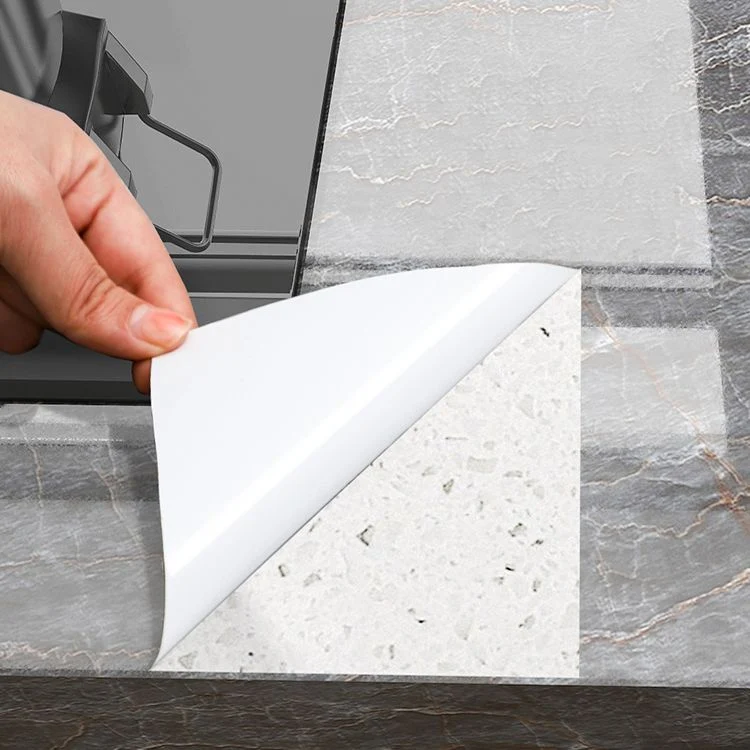Moderno protector contra salpicaduras de PVC para despegar y pegar, rectangular, para azulejos, despegar y pegar para coci...