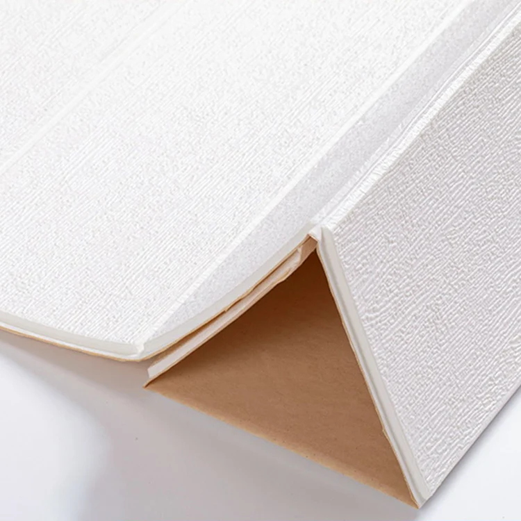 Panel de acceso de pared impermeable en relieve 3D autoadhesivo de PVC para techo de pared moderno Blanco Clearhalo