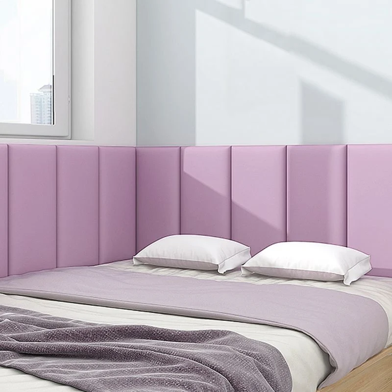 Panel de acceso la pared moderno, pelar y pegar, techo de pared liso e insonorizado para dormitorio Rosa Clearhalo