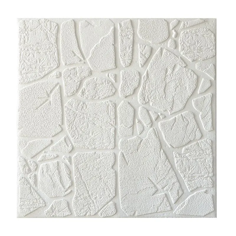 Panel de acceso de pared de PVC con revestimiento de madera perlado moderno, azulejo de pared para dormitorio Beis Clearhalo