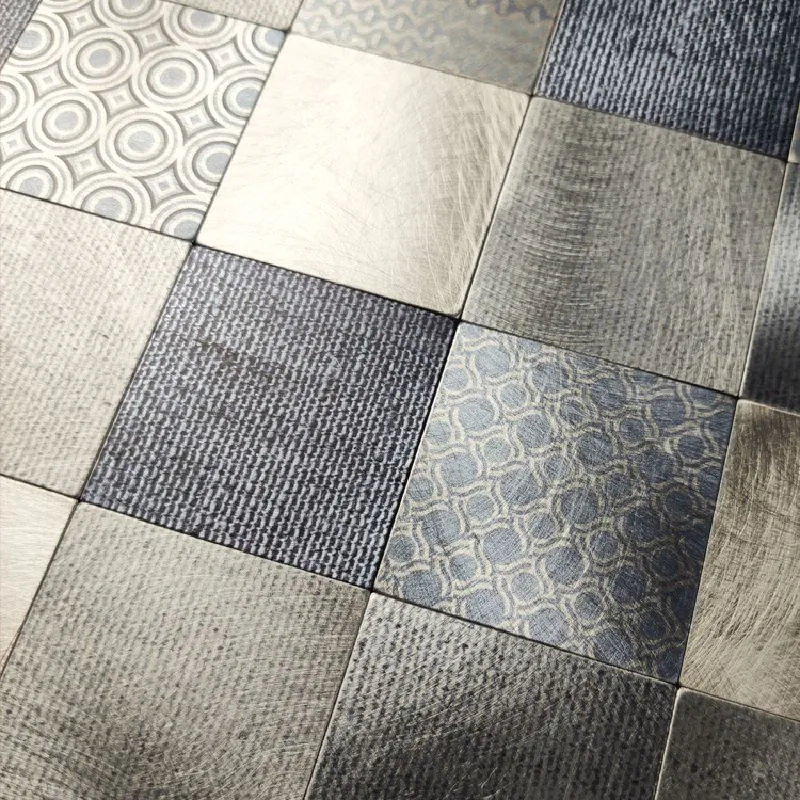 Panel de pared de aluminio y plástico, estilo industrial, para el hogar, sala de estar, pared (paquete de 1) Azul Clearhalo