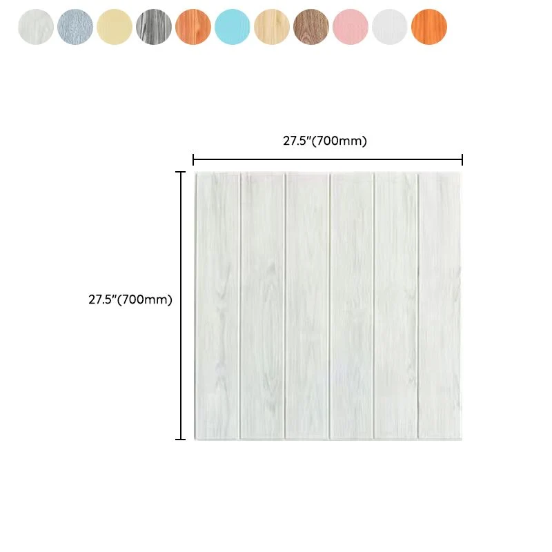 Panel de pared con efecto de madera, paneles de pared de estilo moderno para sala de estar, pelar y pegar Azul Clearhalo