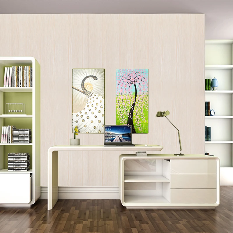 Panel de pared contemporáneo Paneles de pared impermeables para pelar y pegar Gris Clearhalo