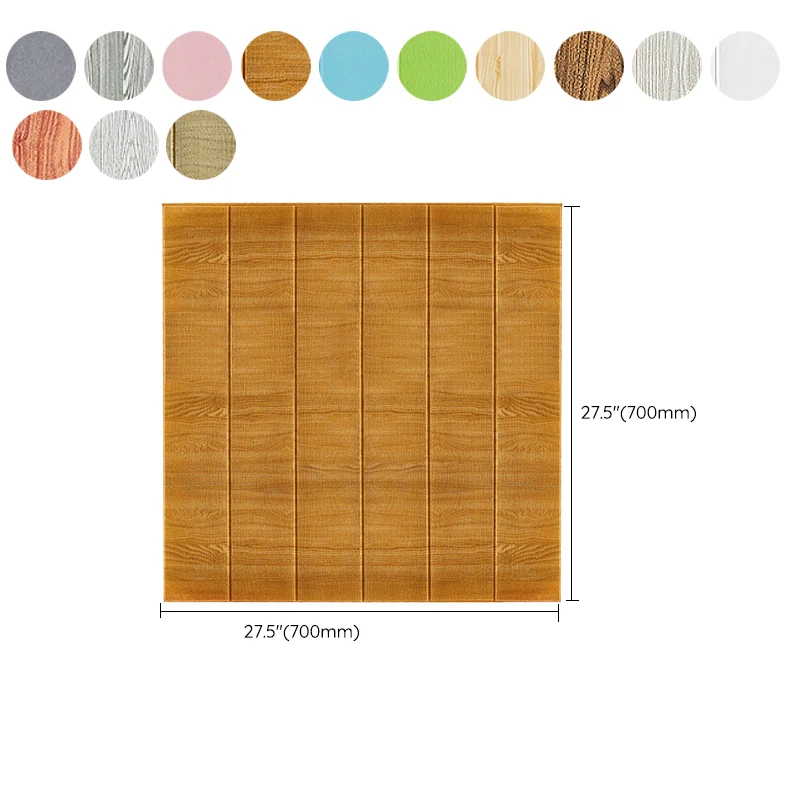 Panel de pared contemporáneo Paneles de pared impermeables para pelar y pegar Gris Clearhalo