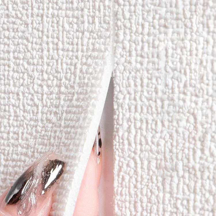 Panel de pared impermeable básico D Paneles contra salpicaduras en relieve para sala de estar Gris Clearhalo