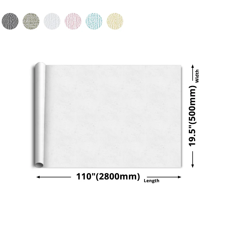 Panel de pared impermeable básico D Paneles contra salpicaduras en relieve para sala de estar Gris Clearhalo
