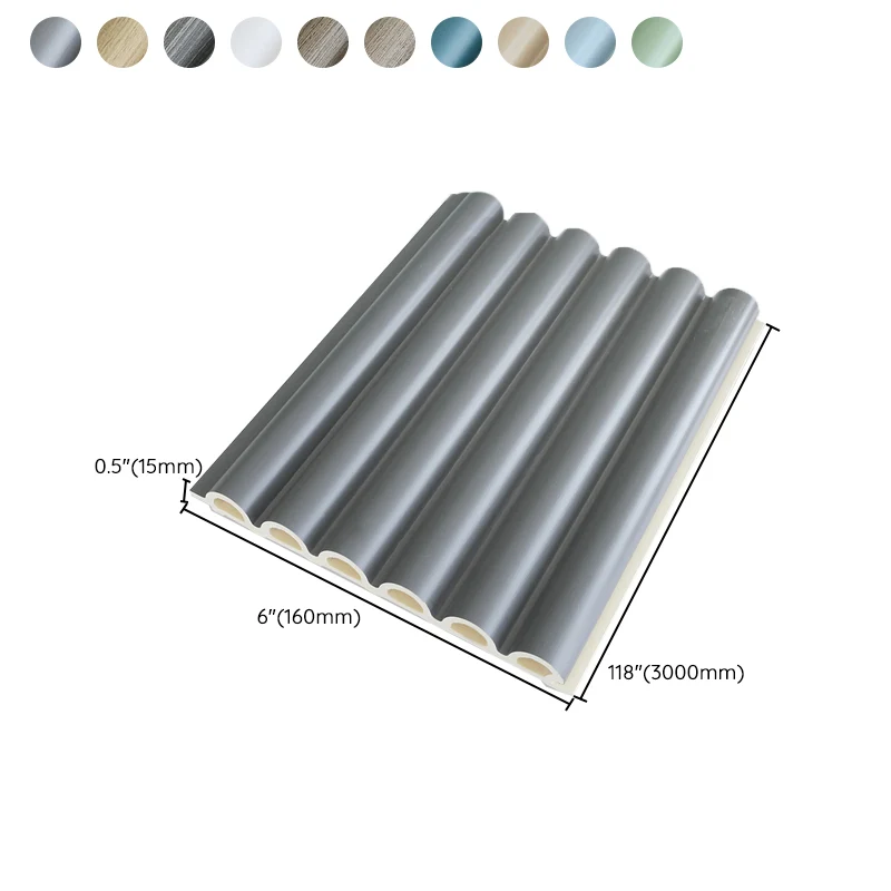 El panel de pared impermeable moderno interior Shiplap de madera incombustible del panel de pared Gris Clearhalo