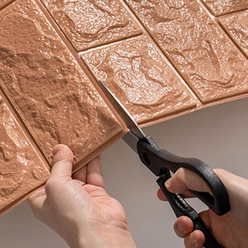Panel de pared interior impermeable autoadhesivo con relieve 3D de PVC moderno para azulejos de pared Cafe Clearhalo
