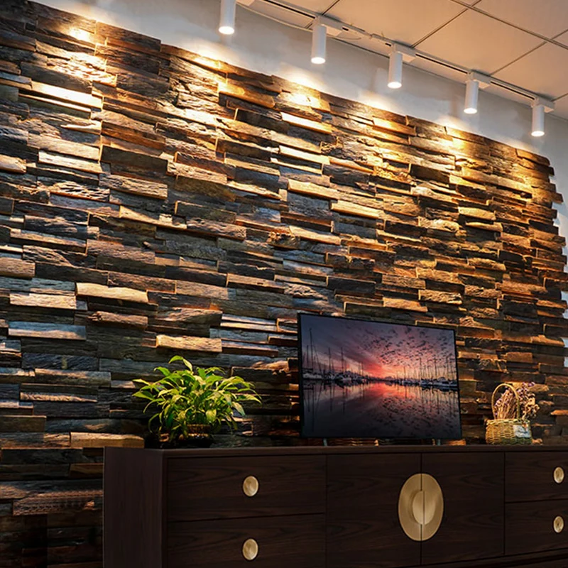 Panel de pared de madera maciza estilo granja, placa de pared para sala de estar, hogar comercial (paquete de 1) Marron Cl...