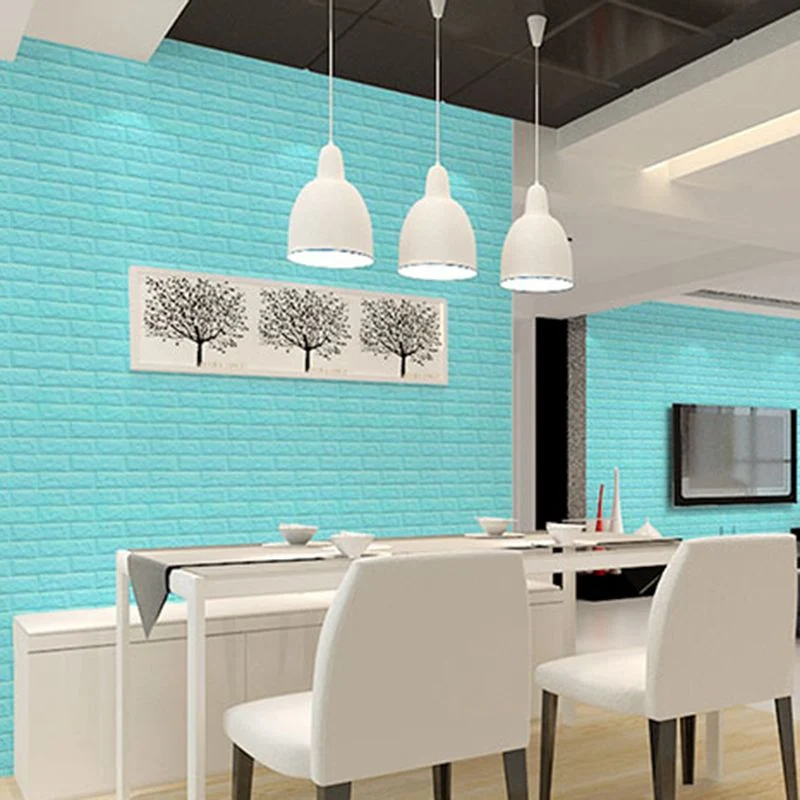 Panel de pared moderno PVC 3D Panel de acceso la pared impermeable autoadhesivo en relieve Blanco Clearhalo