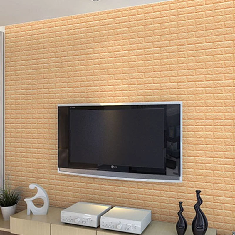 Panel de pared moderno PVC 3D Panel de acceso la pared impermeable autoadhesivo en relieve Blanco Clearhalo