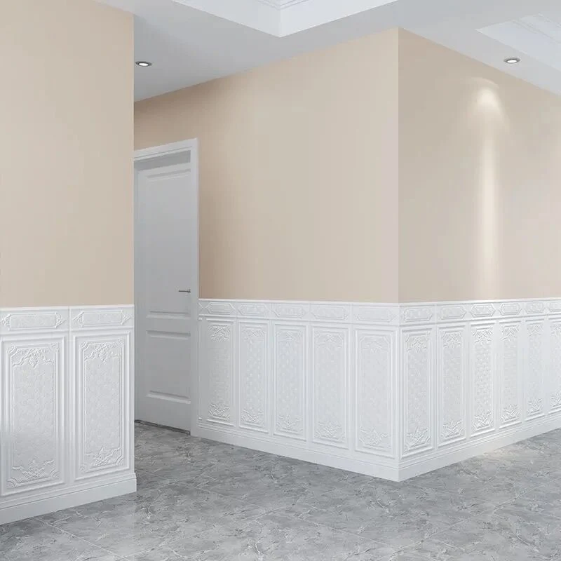 Panel de pared Paneles contra salpicaduras impermeables con relieve 3D para sala de estar Nuez Clearhalo
