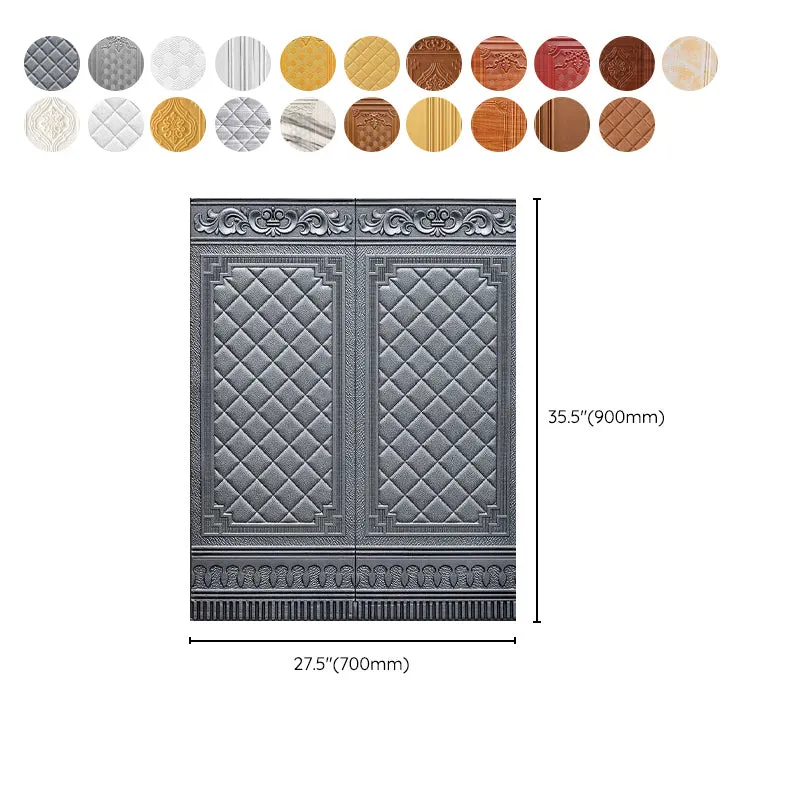 Panel de pared Paneles contra salpicaduras impermeables con relieve 3D para sala de estar Nuez Clearhalo