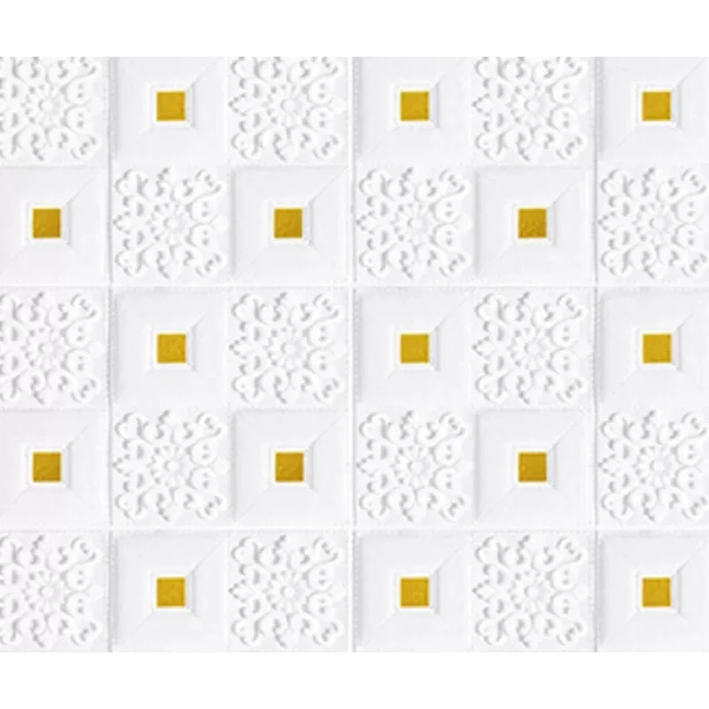 Panel de pared 3D Placa de pared de sala de estar casera minimalista de estilo moderno Blanco Clearhalo
