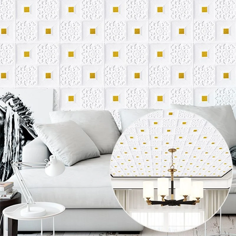 Panel de pared 3D Placa de pared de sala de estar casera minimalista de estilo moderno Blanco Clearhalo