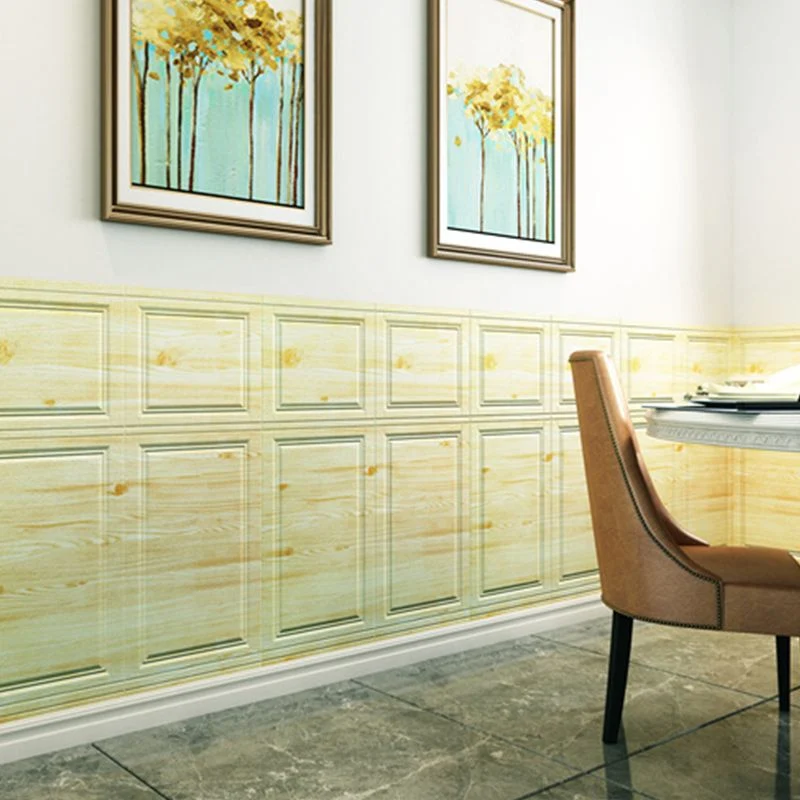 Panel de pared Placa de pared de sala de estar casera simple estilo 3D (paquete de 10) Verde Clearhalo