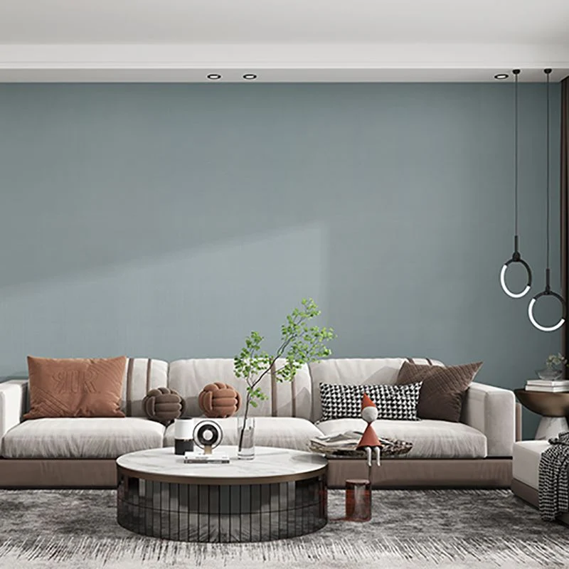 Panel de pared de PVC de estilo moderno, paneles de pared para sala de estar, pelados y pegados Blanco Clearhalo
