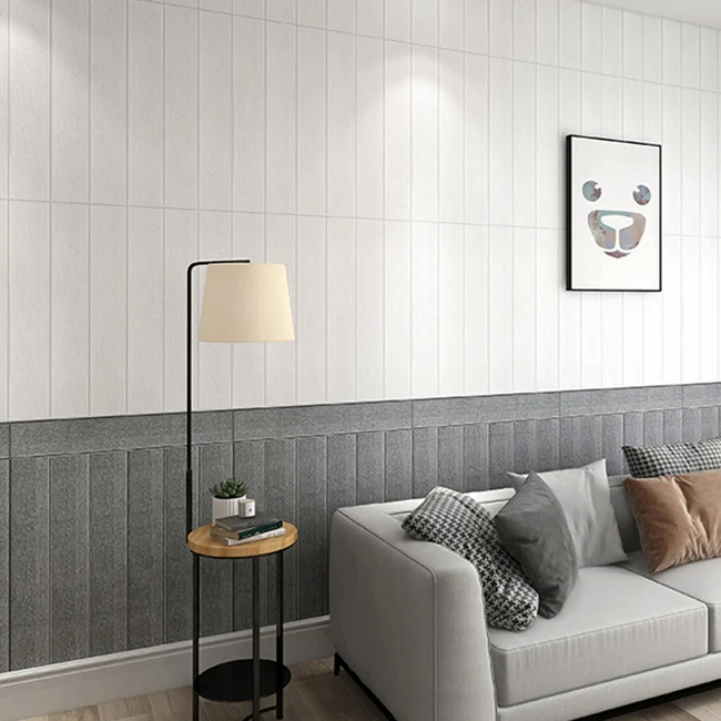 Panel de pared tradicional Panel de acceso la pared insonorizado autoadhesivo de PVC Verde Clearhalo