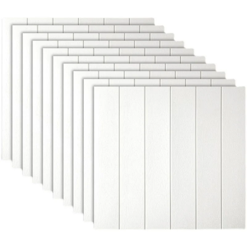 Paneles contra salpicaduras contemporáneos Paneles contra salpicaduras de plástico para sala de estar Blanco Clearhalo