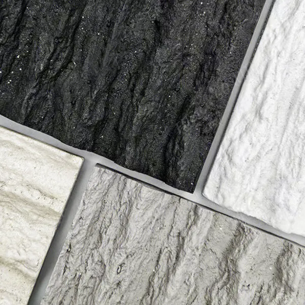 Paneles contra salpicaduras ignífugos modernos que fluyen el techo de la pared de piedra Blanco Clearhalo