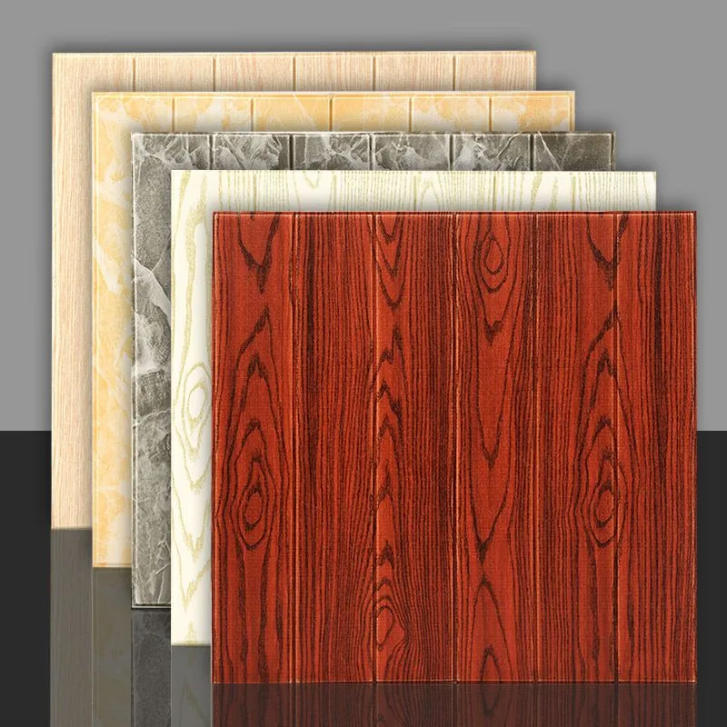 Paneles contra salpicaduras lisos Paneles de pared impermeables para despegar y pegar Madera Clearhalo