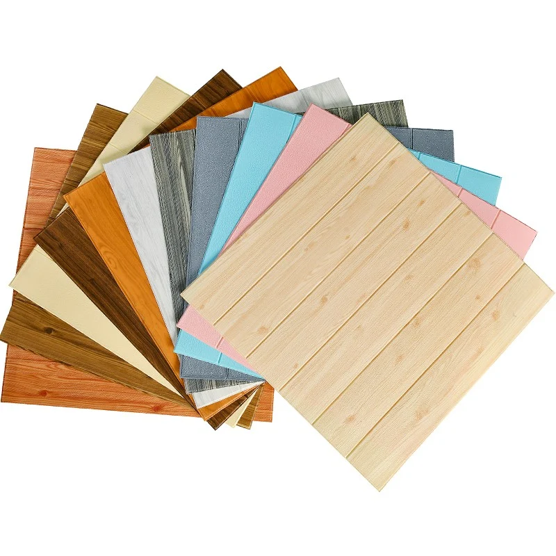 Paneles contra salpicaduras lisos Paneles de pared impermeables para despegar y pegar Madera Clearhalo