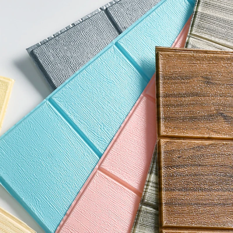 Paneles contra salpicaduras lisos Paneles de pared impermeables para despegar y pegar Madera Clearhalo