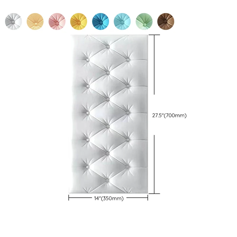 Paneles contra salpicaduras 3D Paneles de pared contemporáneos despegables y adhesivos Beis Clearhalo