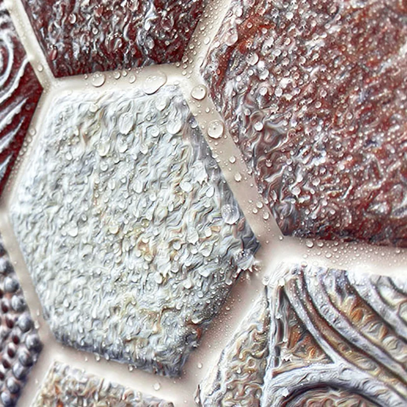 Paneles contra salpicaduras de PVC Paneles contra salpicaduras 3D contemporáneos con resistente al agua Clearhalo