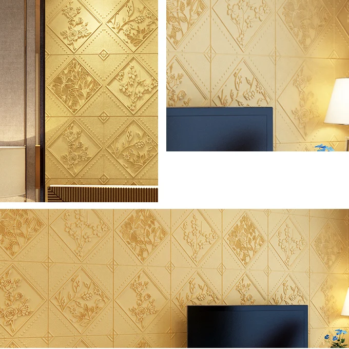 Paneles contra salpicaduras en relieve 3D Panel de acceso pared impermeable para despegar y pegar Blanco Clearhalo