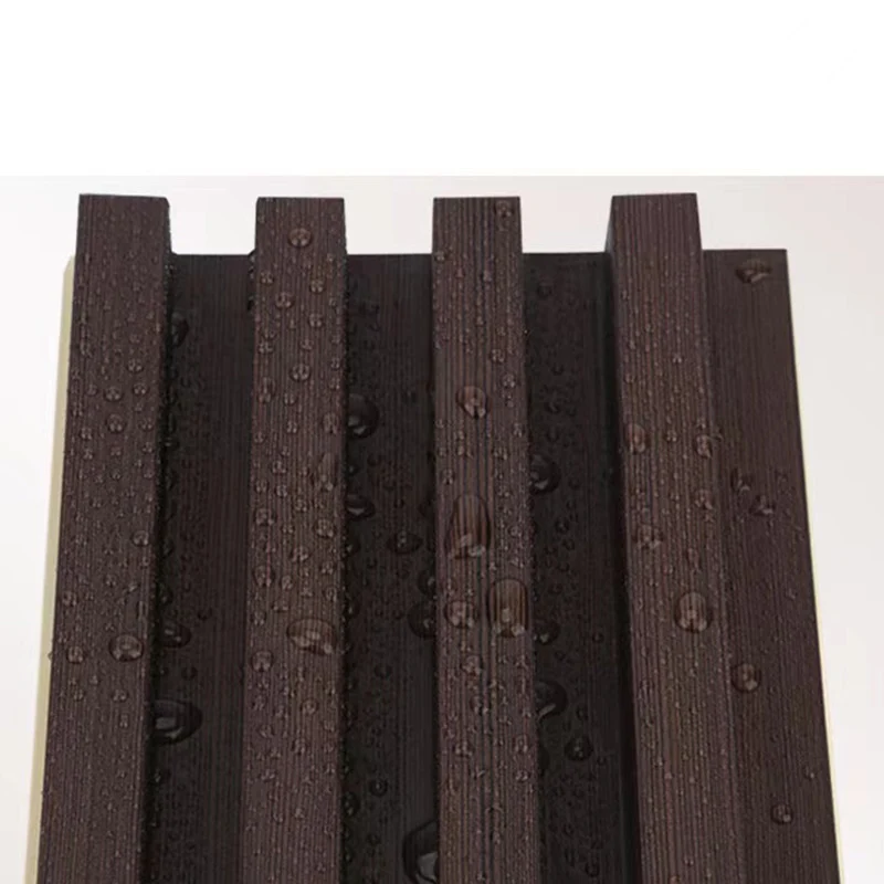 Paneles de madera modernos, tablones de madera para interiores de pared lisa, juego de 5 Blanco Clearhalo