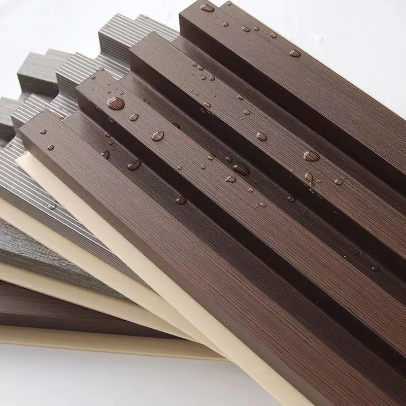 Paneles de madera modernos, tablones de madera para interiores de pared lisa, juego de 5 Blanco Clearhalo