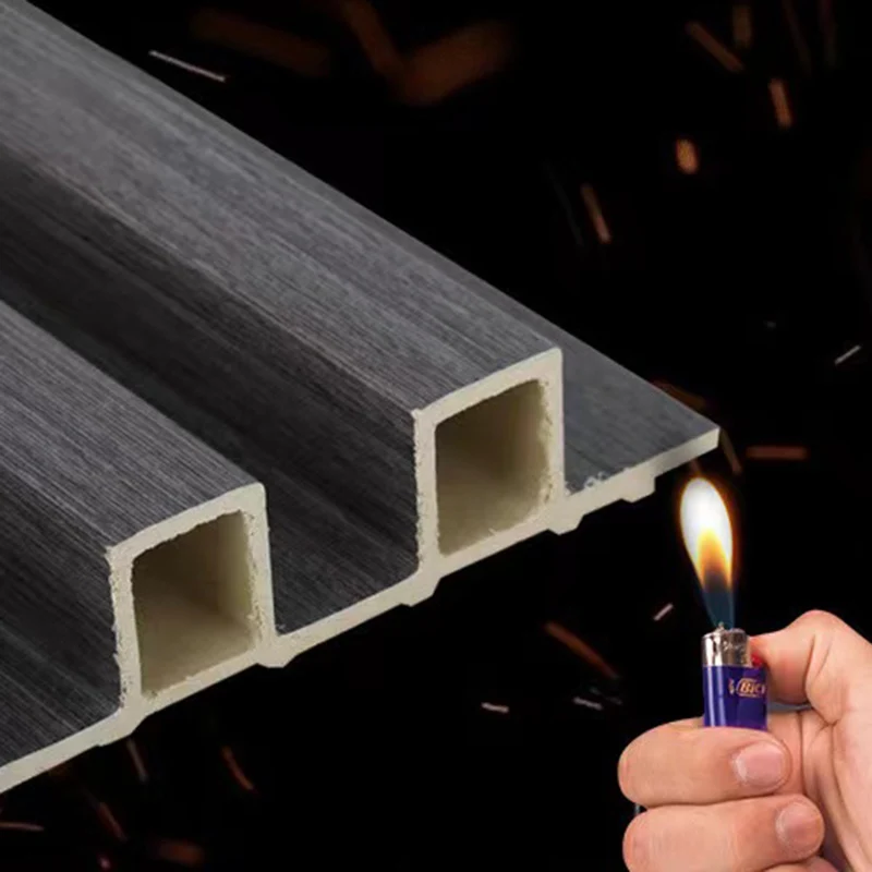 Paneles de madera modernos, tablones de madera para interiores de pared lisa, juego de 5 Blanco Clearhalo