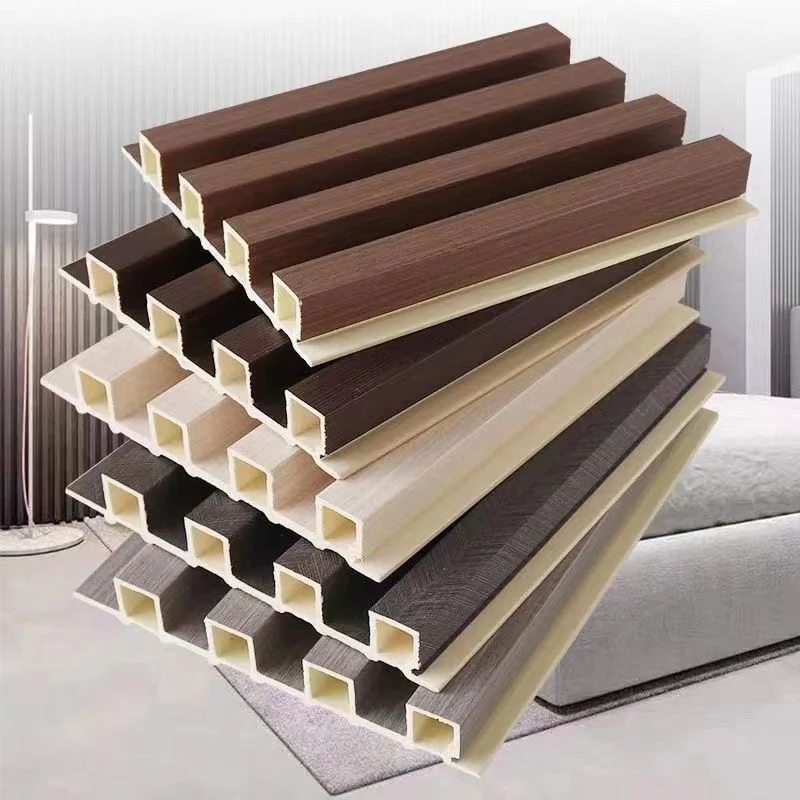 Paneles de madera modernos, tablones de madera para interiores de pared lisa, juego de 5 Blanco Clearhalo