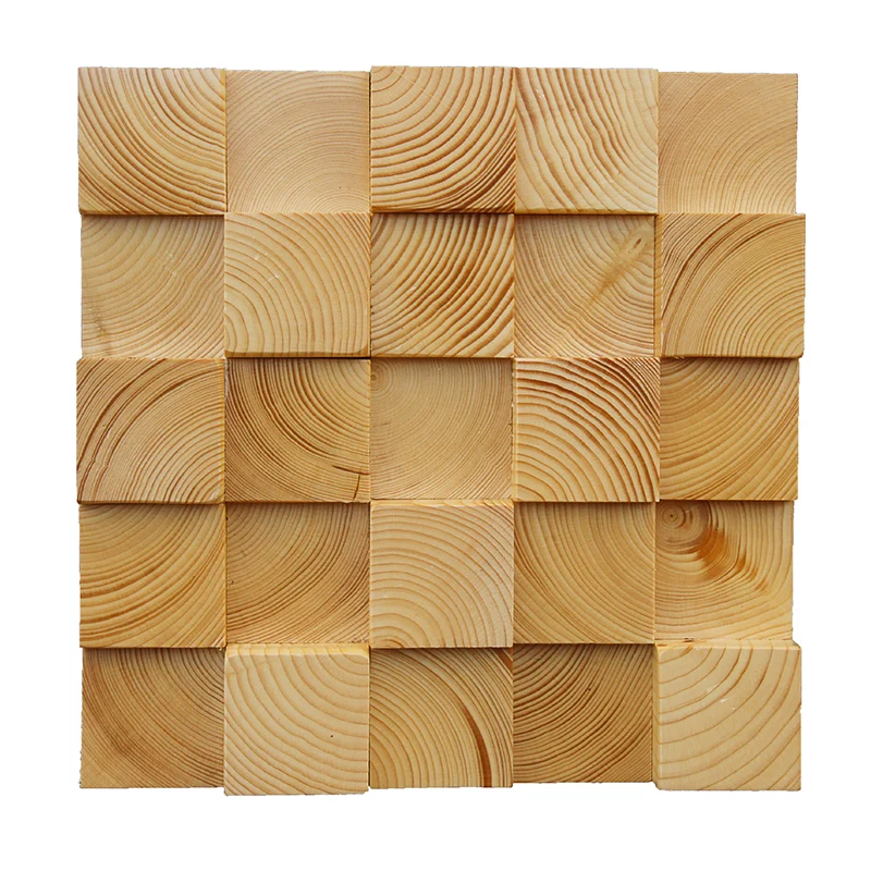Paneles de mosaico de madera Shiplap Glue Down Paneles de pared contemporáneos interiores Clearhalo