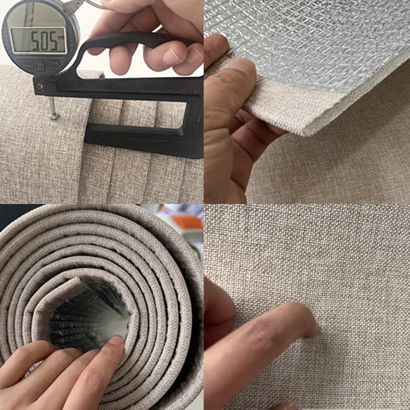 Paneles de pared contemporáneos con panel tapizado despegable y adhesivo de 1 pieza Borgona Clearhalo