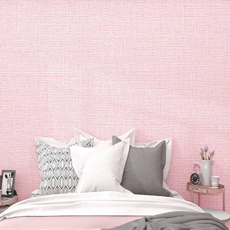 Paneles de pared contemporáneos Paneles para salpicaduras de color puro, despegables y pegados Rosa Clearhalo