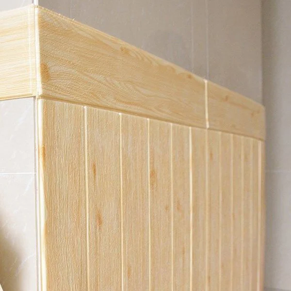 Paneles de pared contemporáneos Paneles de pared impermeables para sala de estar y dormitorio Blanco Clearhalo