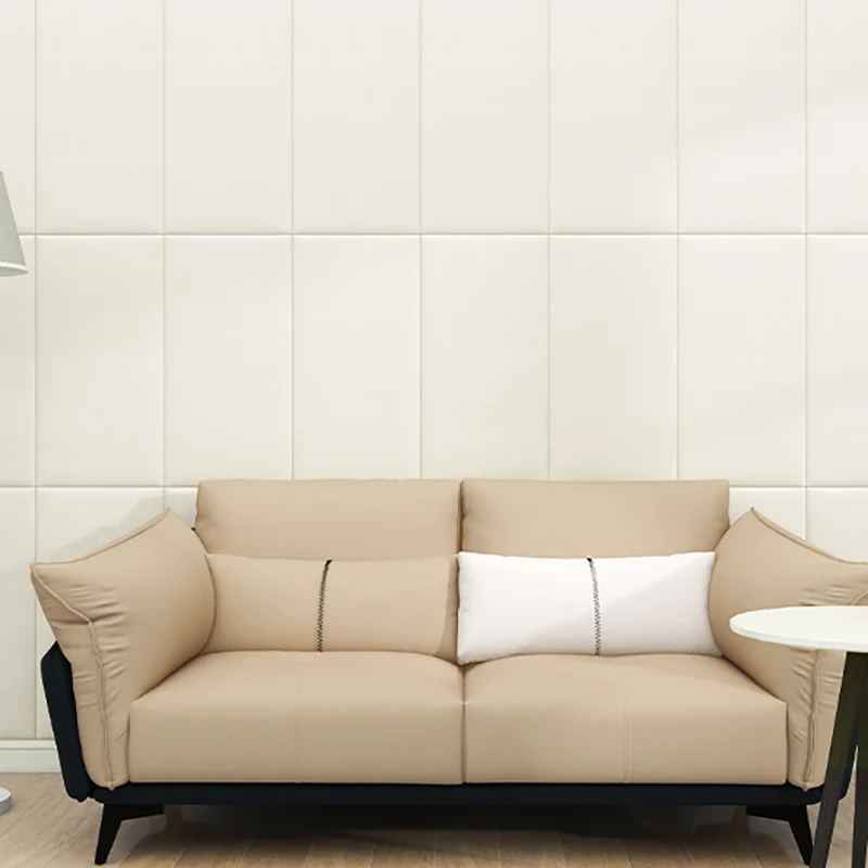 Paneles de pared de estilo moderno Paneles de pared despegables y pegados con tapizados Naranja Clearhalo